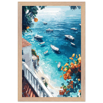 Vintage Italian Coastal View - Vibrantwalls