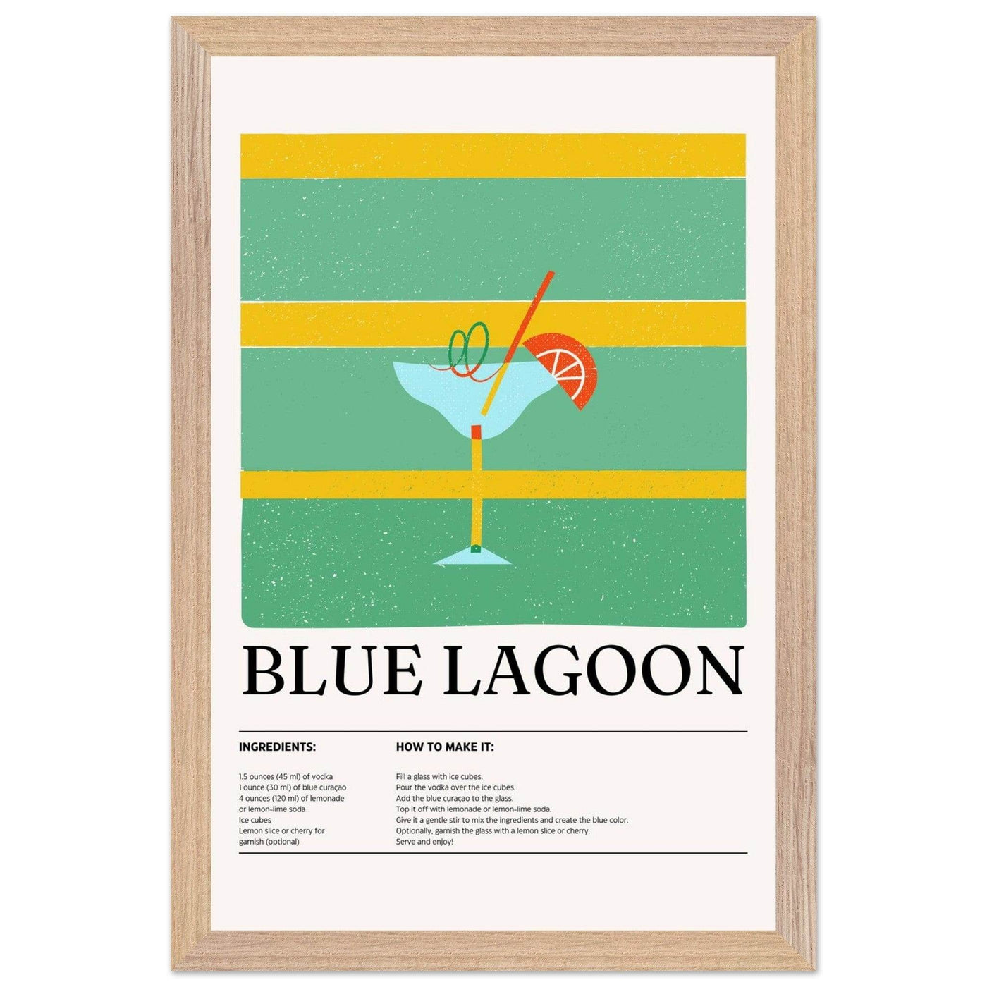 Blue Lagoon Cocktail Recipe - Vibrantwalls