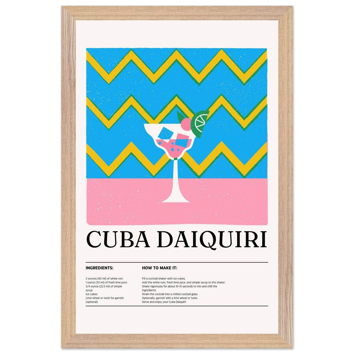 Cuba Daiquiri Cocktail Recipe - Vibrantwalls