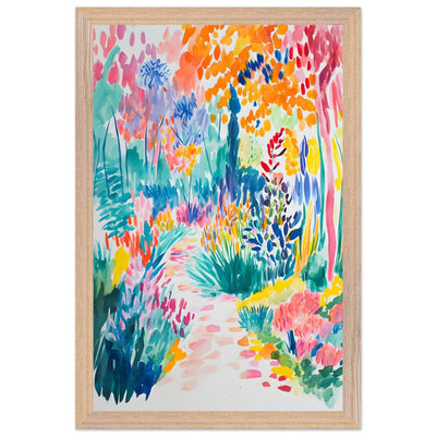 Vibrant Matisse Style Abstract Garden - Vibrantwalls