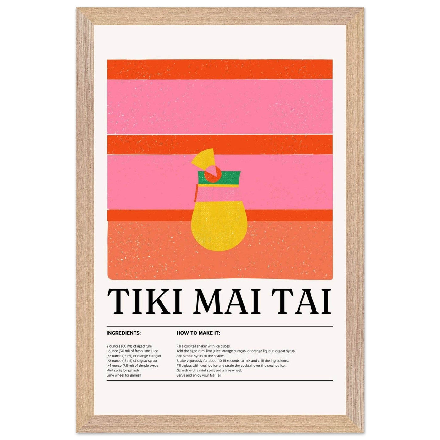 Vibrant Tiki Mai Tai Cocktail Recipe - Vibrantwalls