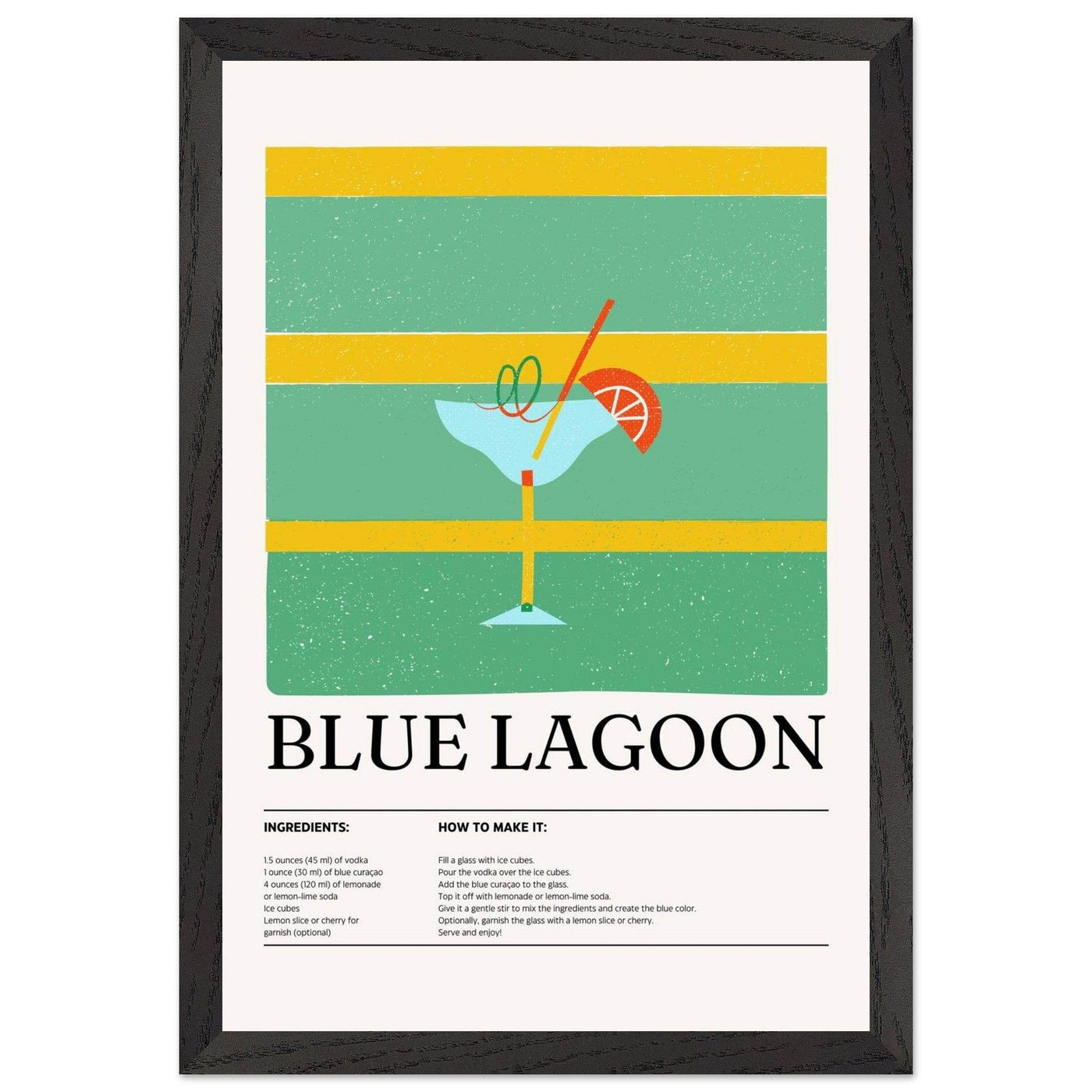 Blue Lagoon Cocktail Recipe - Vibrantwalls