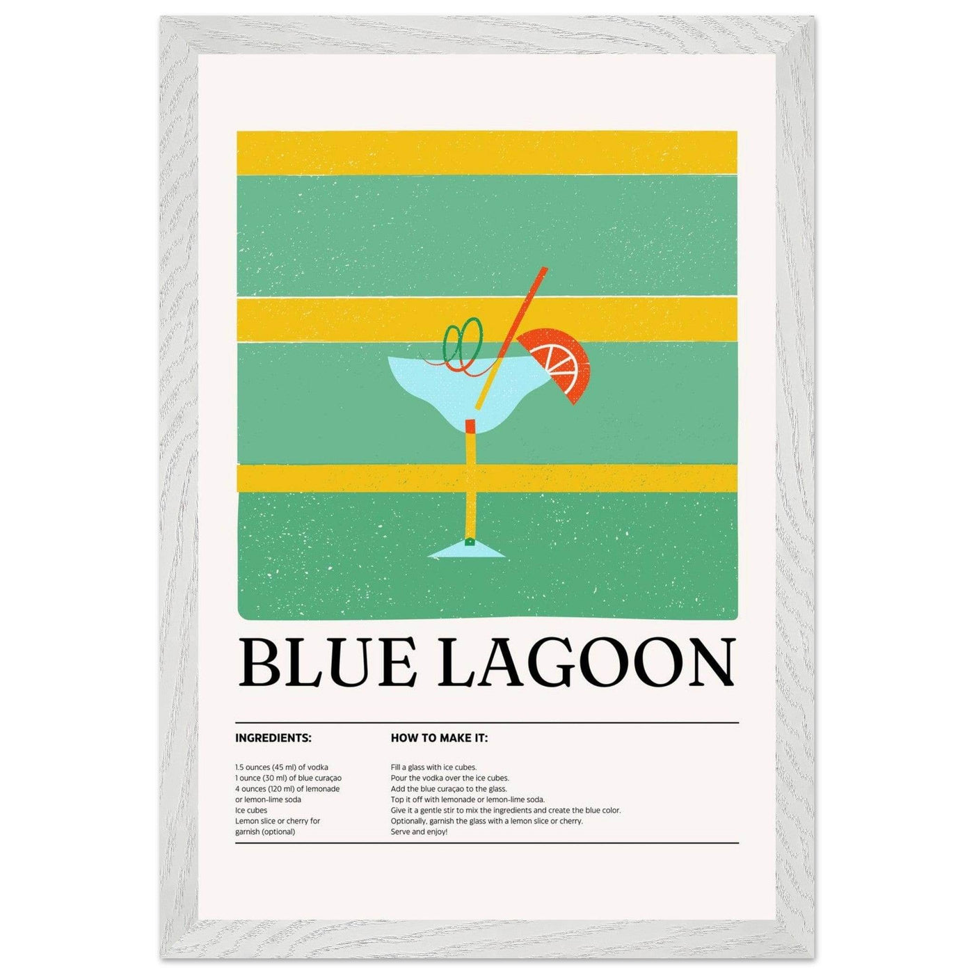 Blue Lagoon Cocktail Recipe - Vibrantwalls