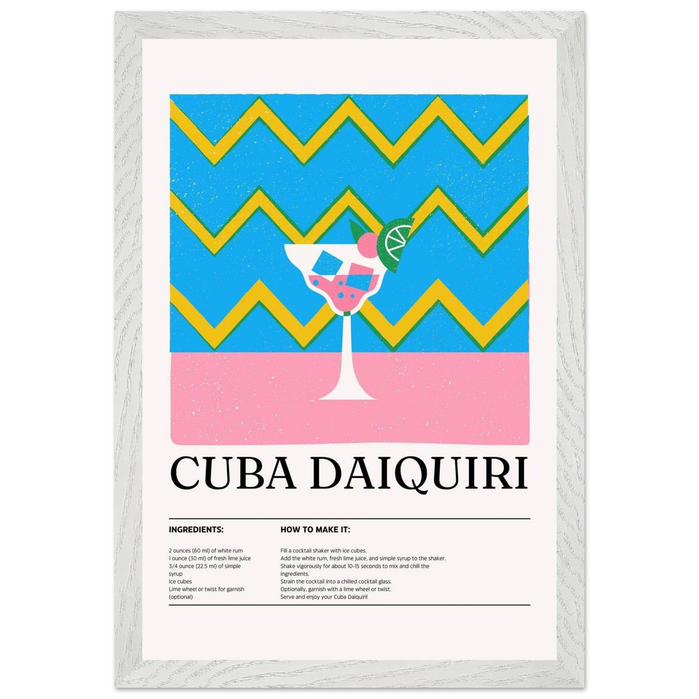 Cuba Daiquiri Cocktail Recipe - Vibrantwalls