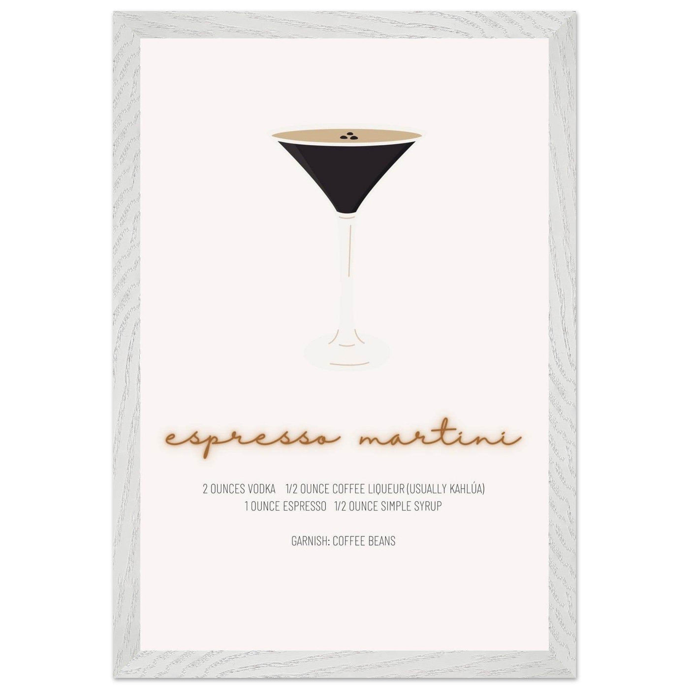 Espresso Martini Cocktail Recipe - Vibrantwalls