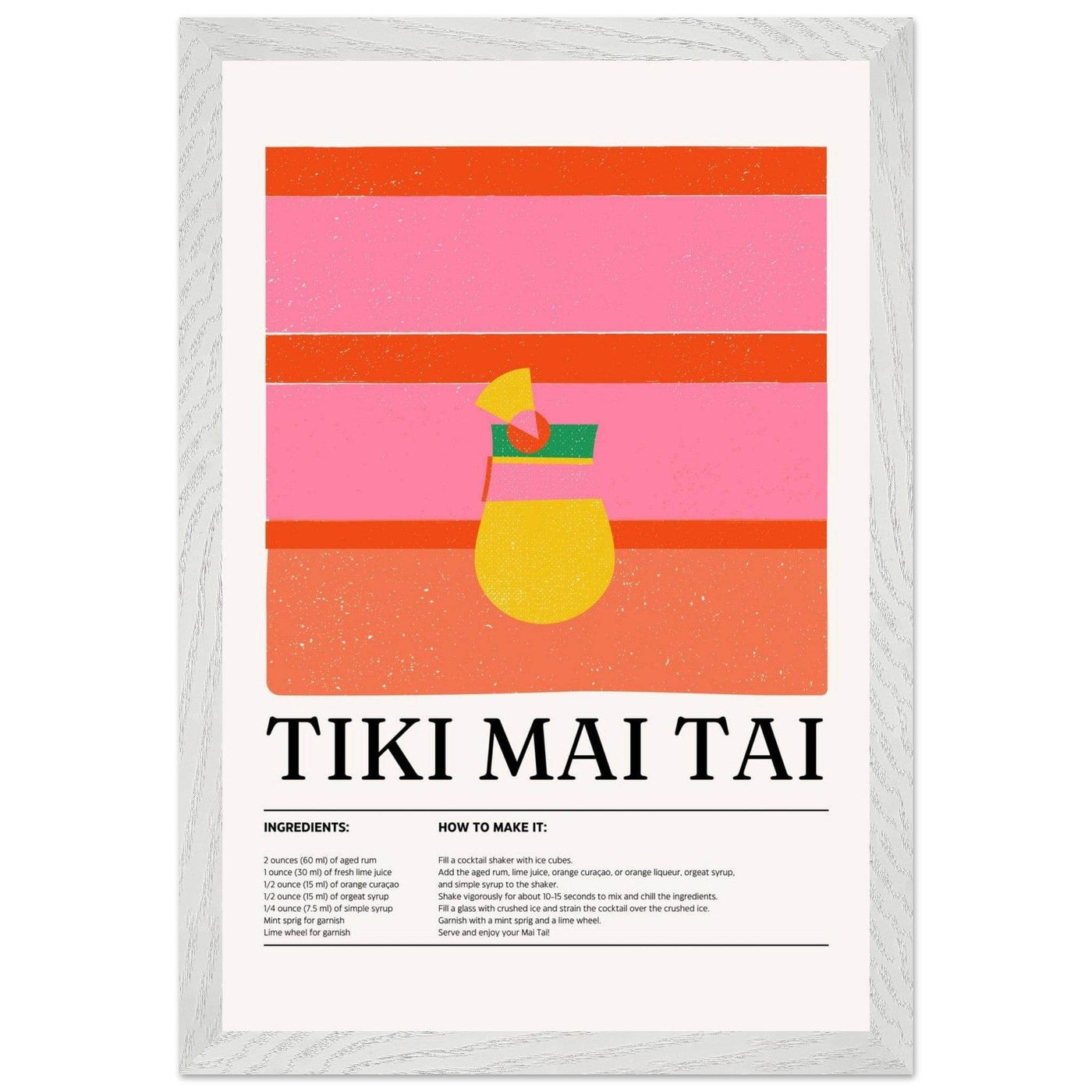 Vibrant Tiki Mai Tai Cocktail Recipe - Vibrantwalls