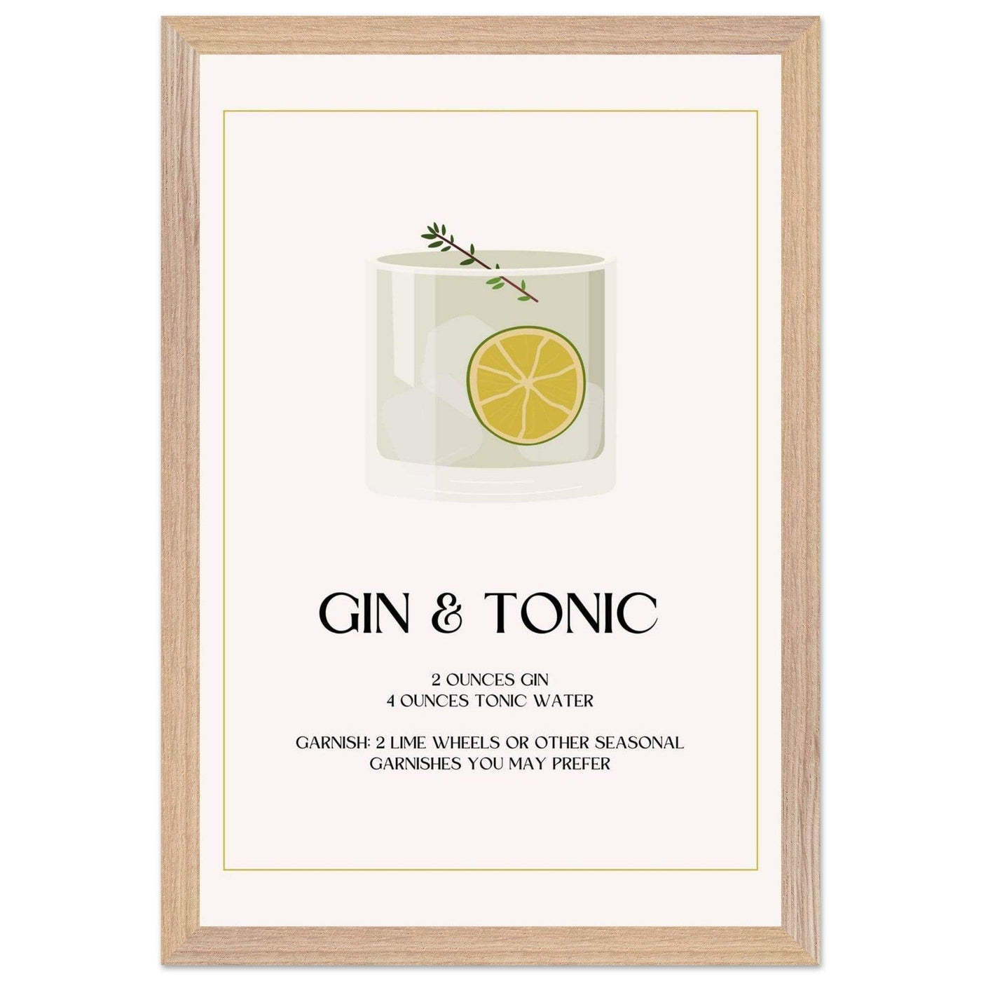 Chic Gin & Tonic Recipe - Vibrantwalls