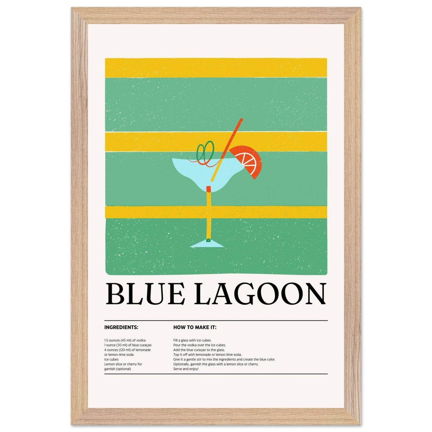 Blue Lagoon Cocktail Recipe - Vibrantwalls