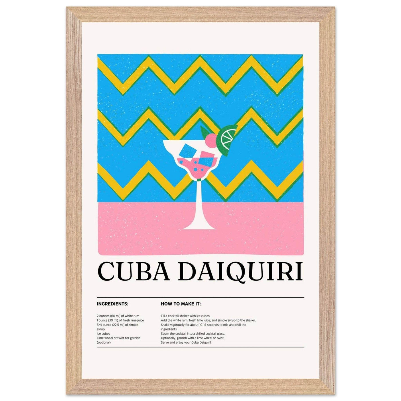 Cuba Daiquiri Cocktail Recipe - Vibrantwalls