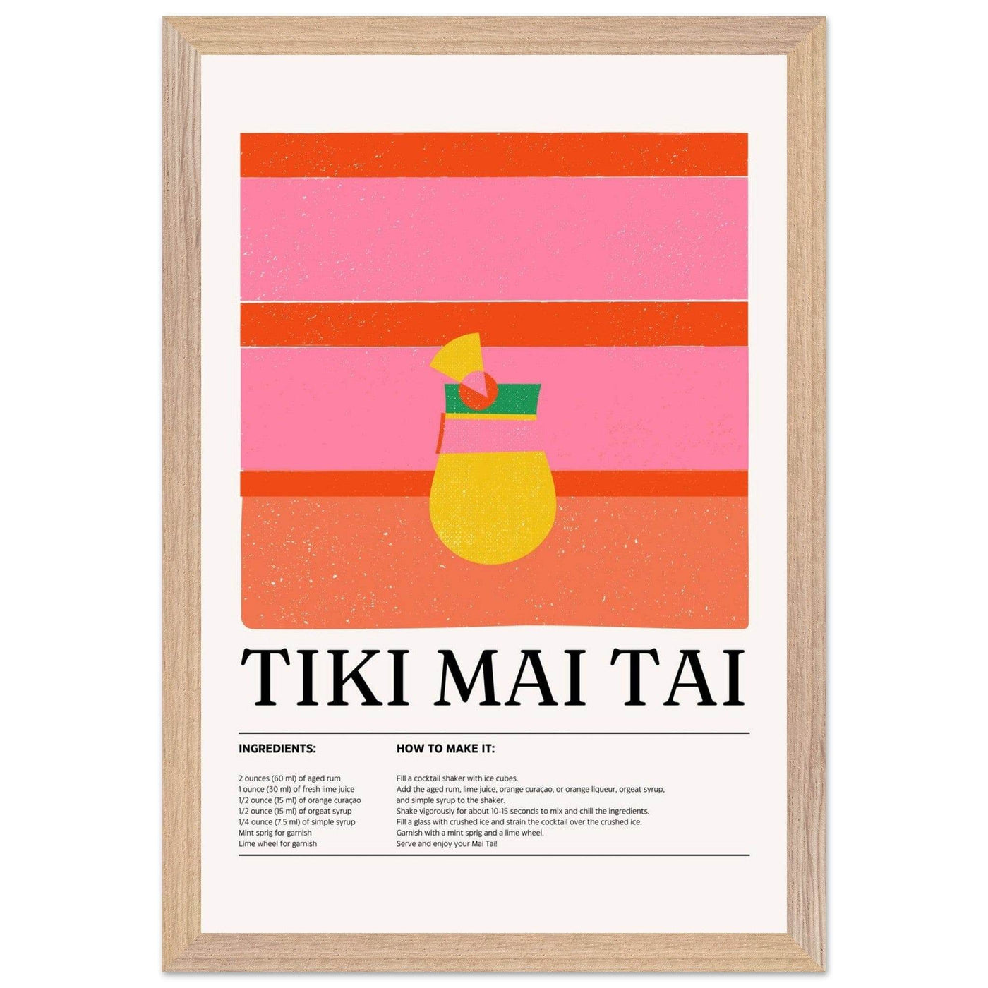 Vibrant Tiki Mai Tai Cocktail Recipe - Vibrantwalls