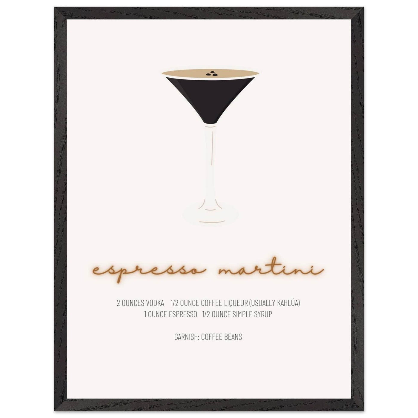 Espresso Martini Cocktail Recipe - Vibrantwalls