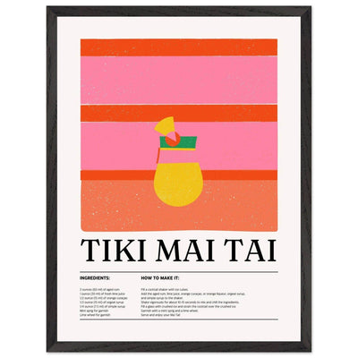 Vibrant Tiki Mai Tai Cocktail Recipe - Vibrantwalls