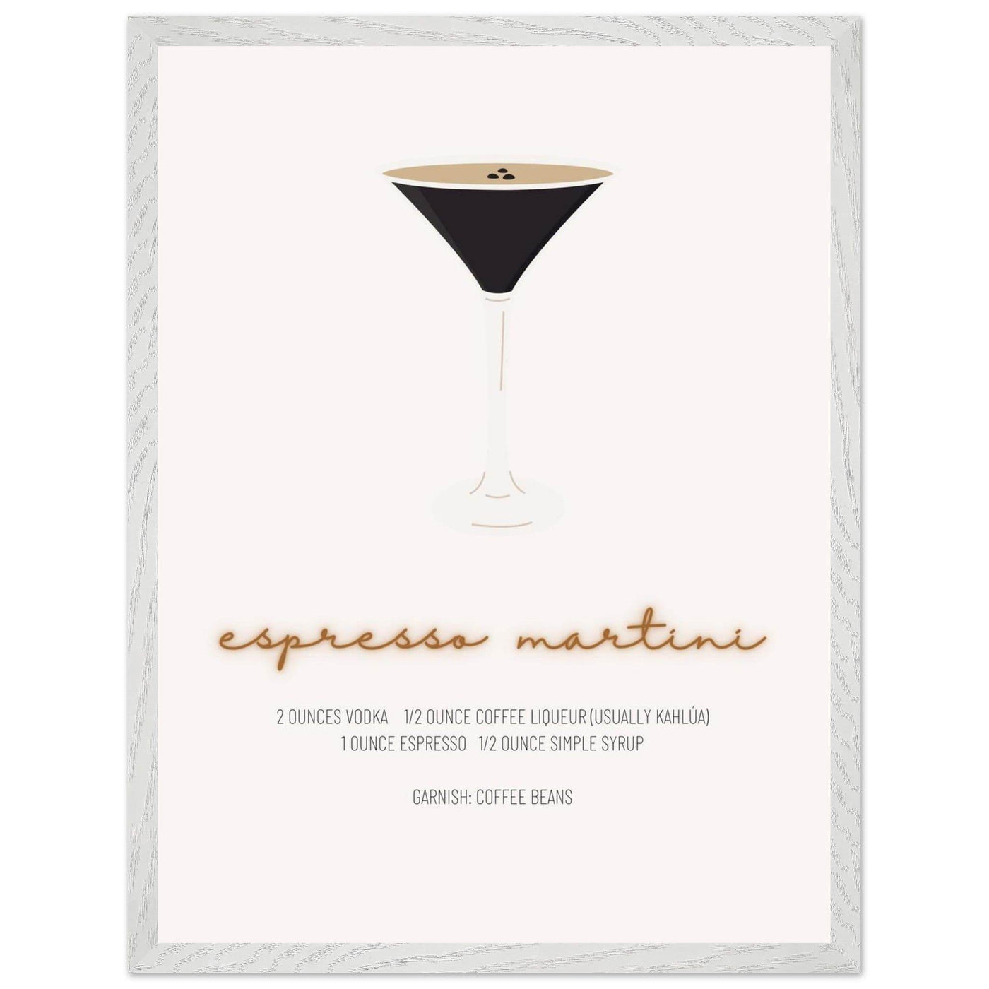 Espresso Martini Cocktail Recipe - Vibrantwalls
