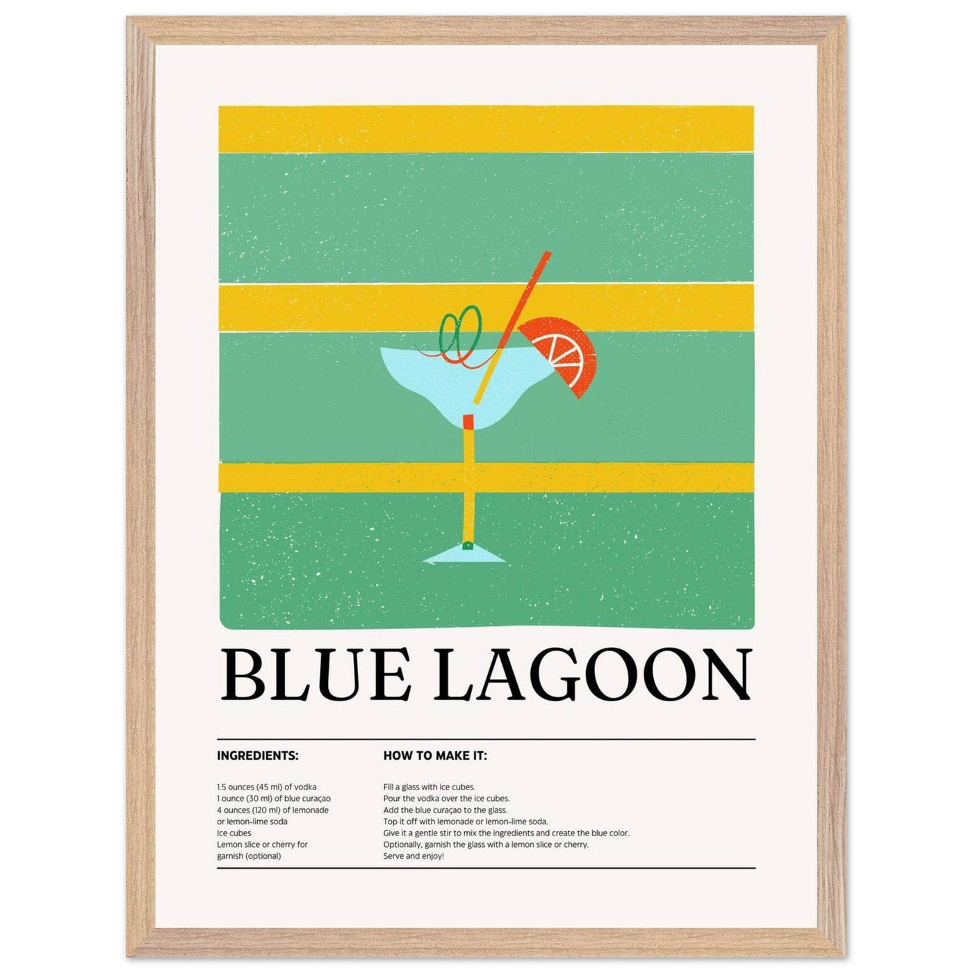 Blue Lagoon Cocktail Recipe - Vibrantwalls