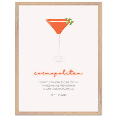 Cosmopolitan Cocktail Recipe Pink Vodka Cranberry Drink - Refreshing Cocktail Delight - Vibrantwalls