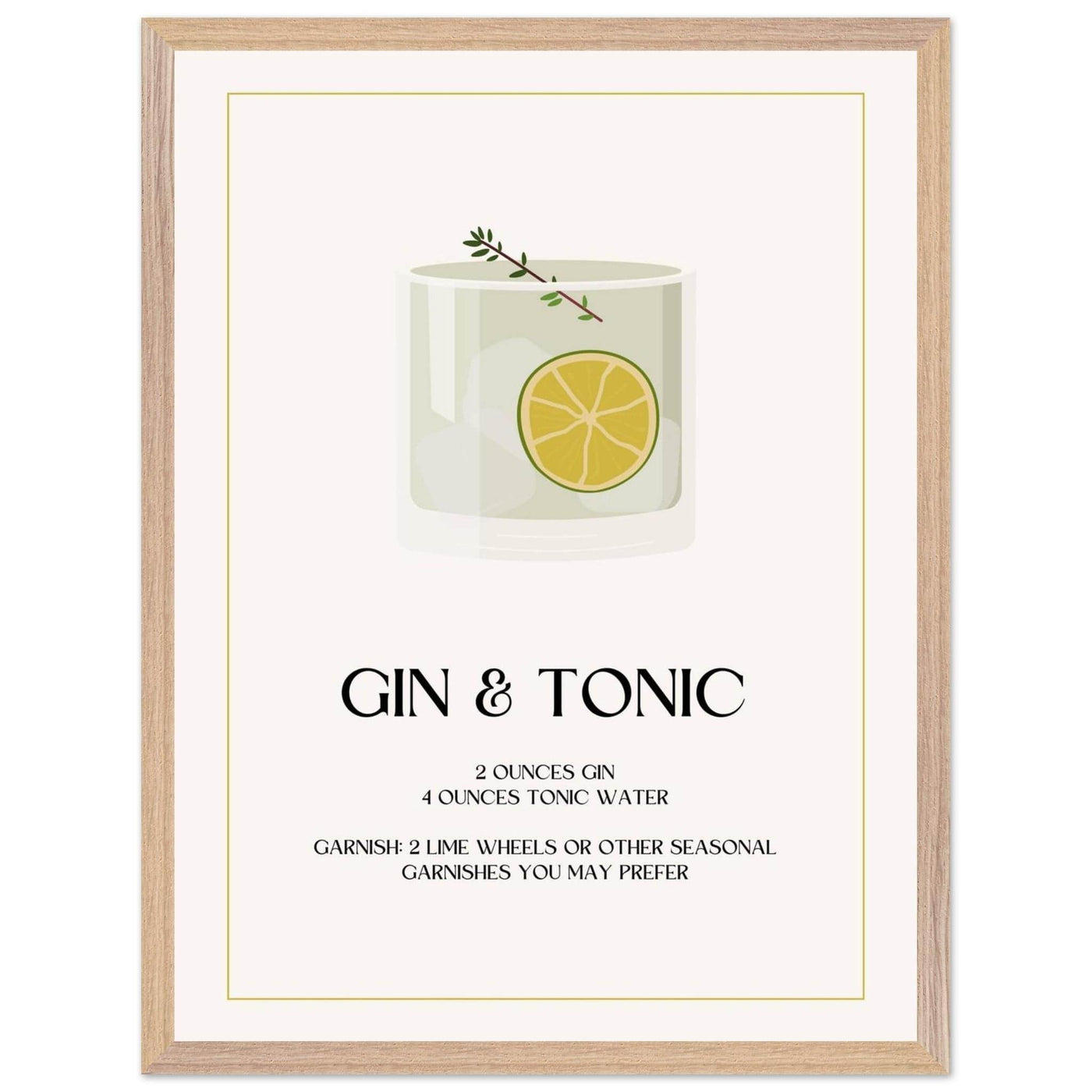 Chic Gin & Tonic Recipe - Vibrantwalls