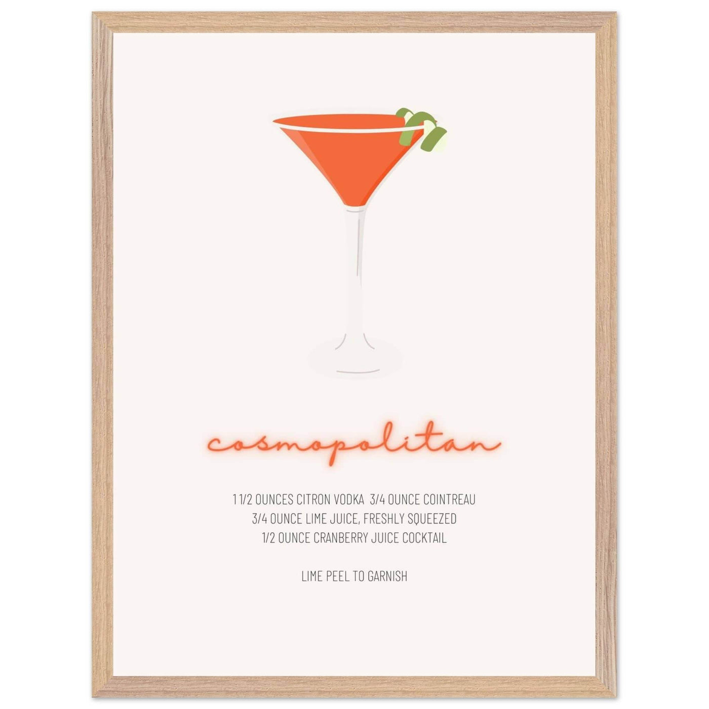 Cosmopolitan Cocktail Recipe Pink Vodka Cranberry Drink - Refreshing Cocktail Delight - Vibrantwalls
