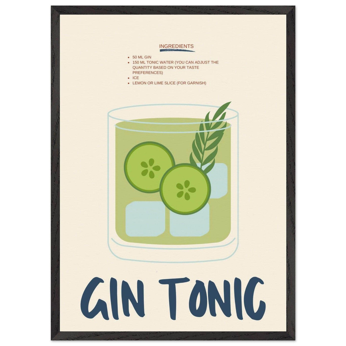 Gin & Tonic - Vibrantwalls
