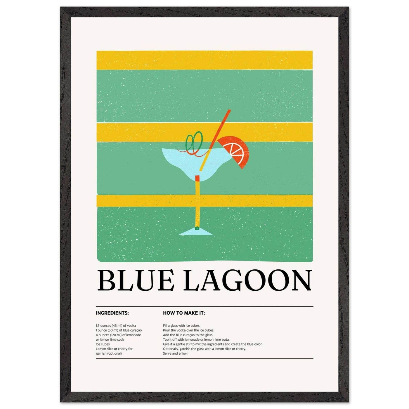 Blue Lagoon Cocktail Recipe - Vibrantwalls