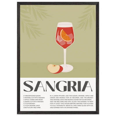 Sangria Cocktail Red Wine - Vibrantwalls