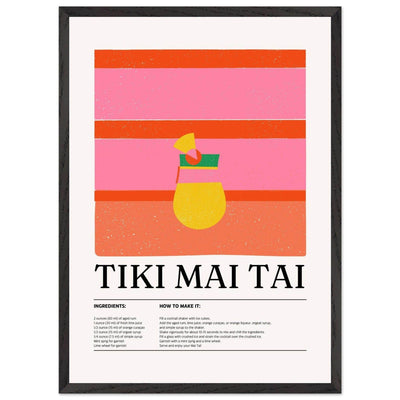 Vibrant Tiki Mai Tai Cocktail Recipe - Vibrantwalls