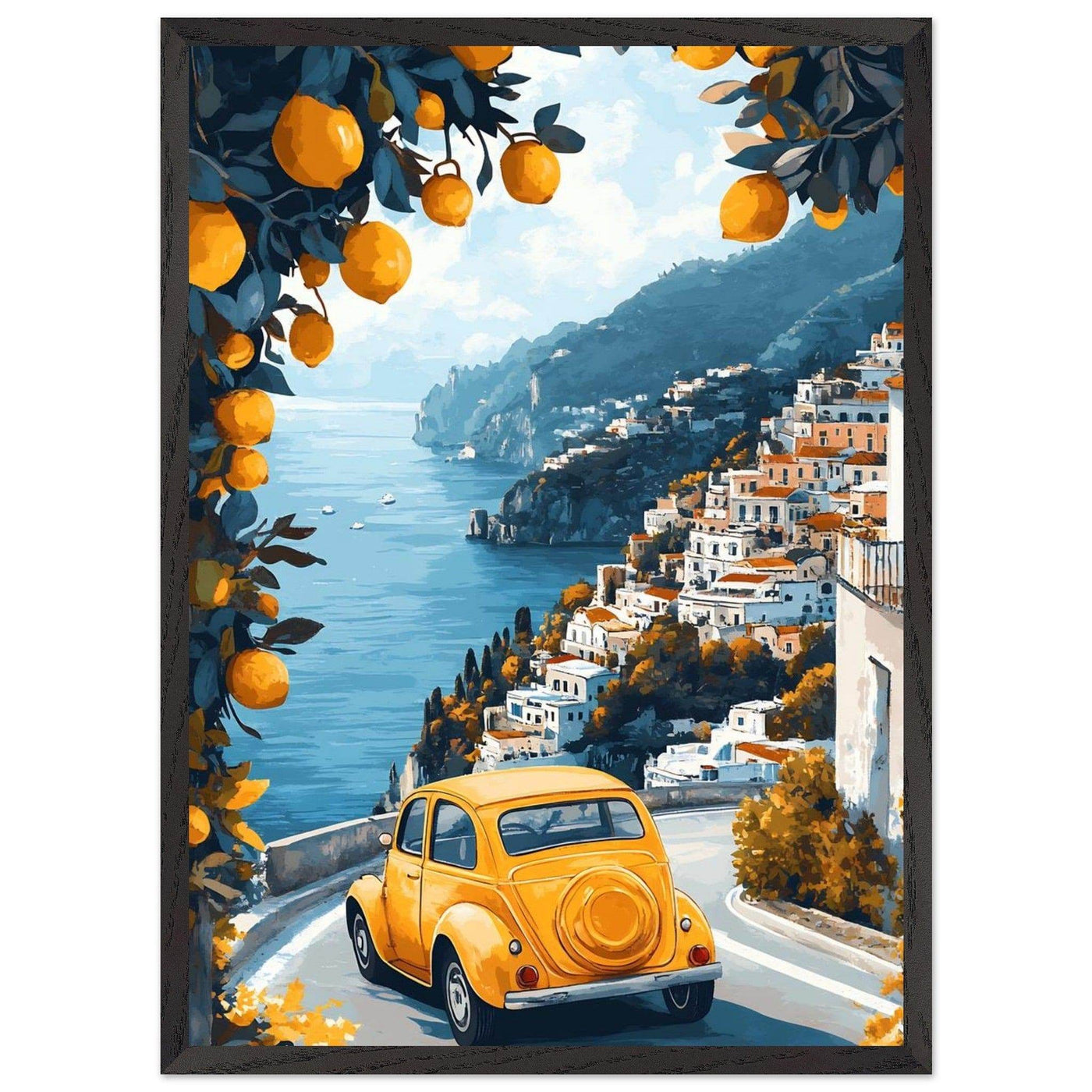 Vintage Italian Amalfi Coastal Drive Experience - Discover the Amalfi Lemon Grove - Vibrantwalls