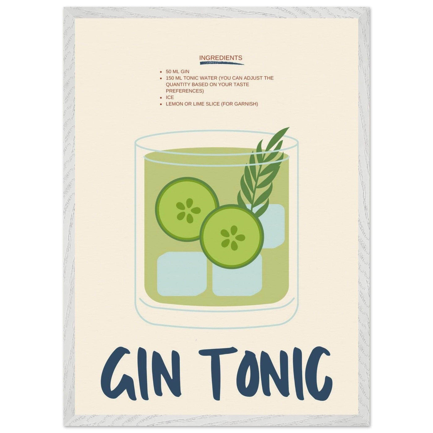 Gin & Tonic - Vibrantwalls