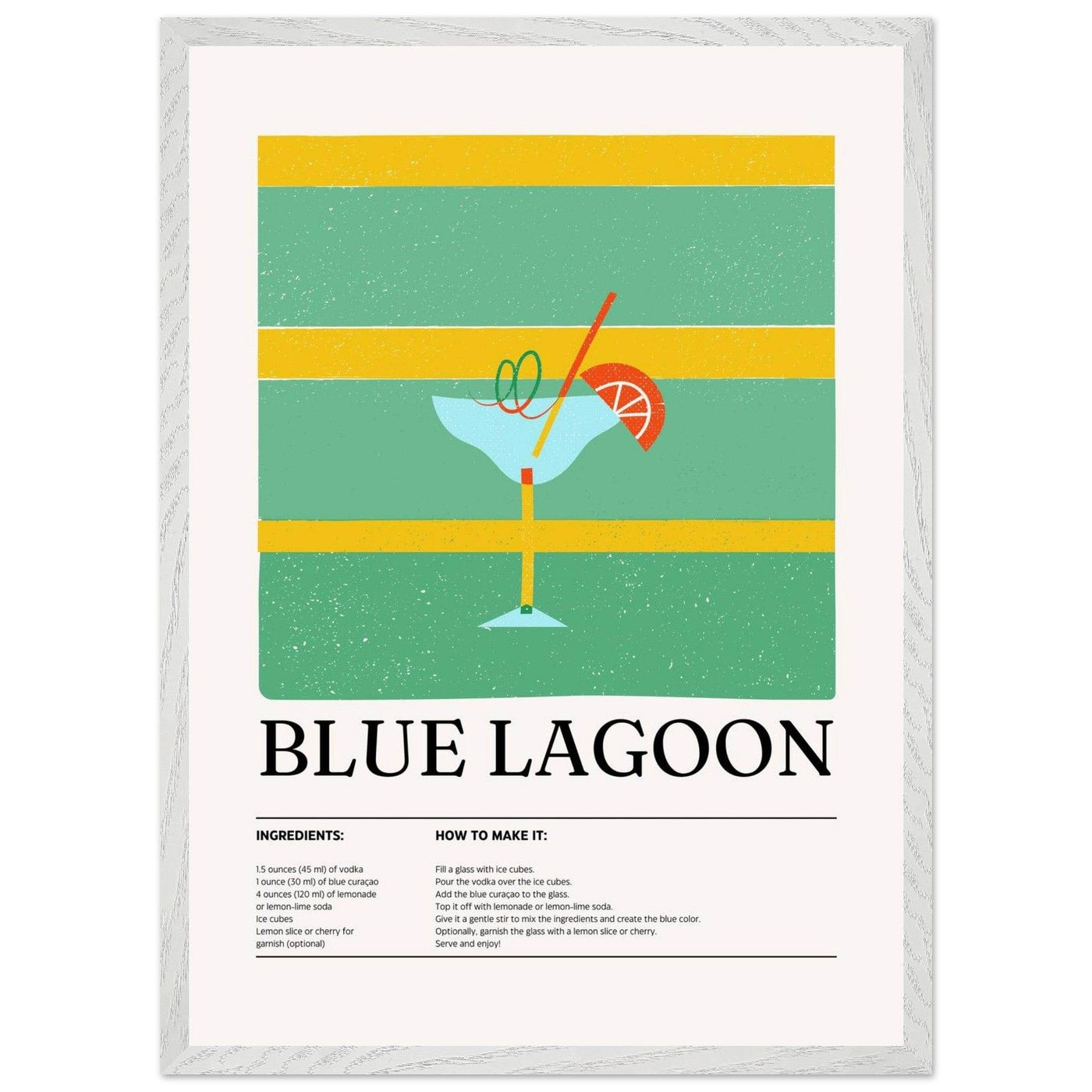 Blue Lagoon Cocktail Recipe - Vibrantwalls