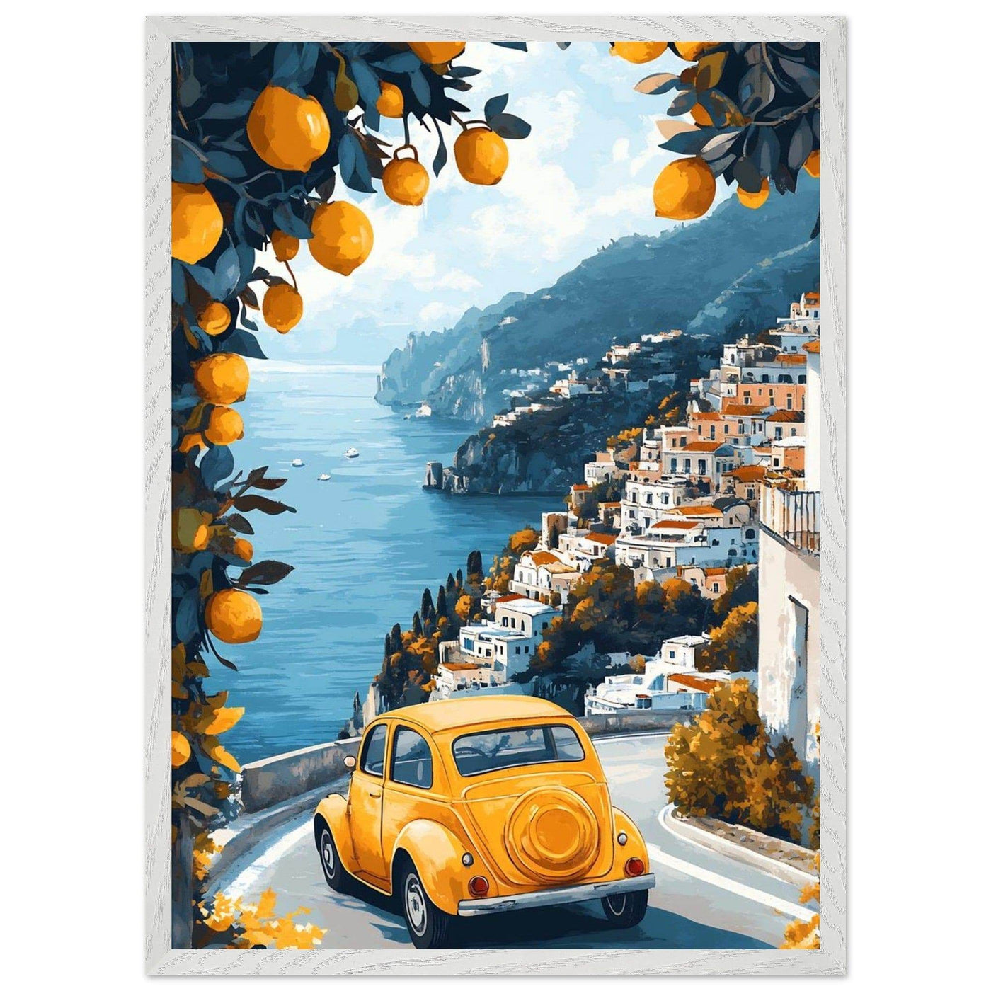 Vintage Italian Amalfi Coastal Drive Experience - Discover the Amalfi Lemon Grove - Vibrantwalls