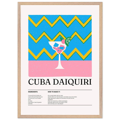Cuba Daiquiri Cocktail Recipe - Vibrantwalls