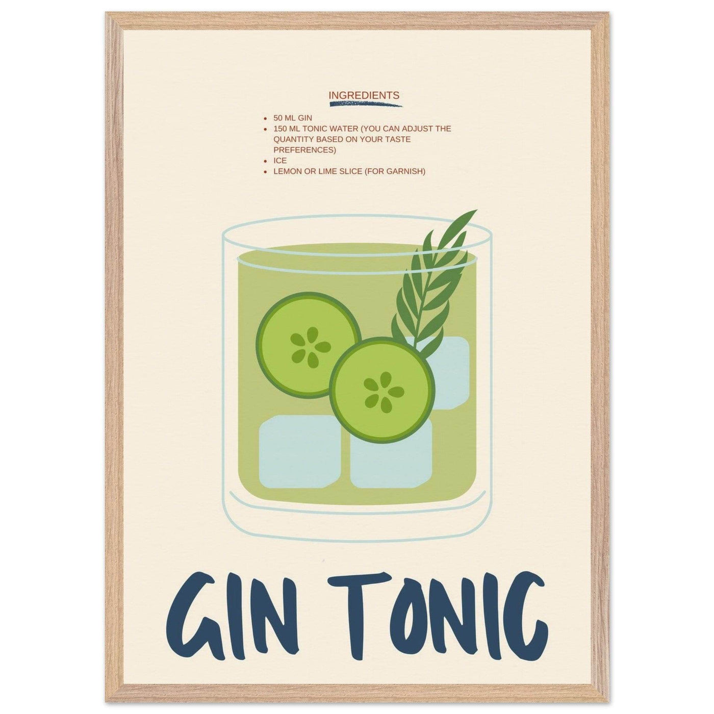 Gin & Tonic - Vibrantwalls