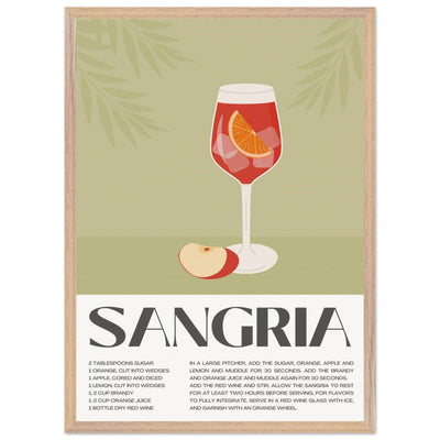 Sangria Cocktail Red Wine - Vibrantwalls