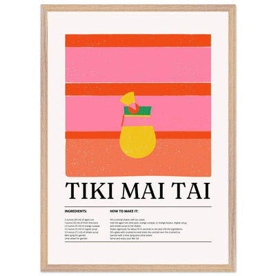 Vibrant Tiki Mai Tai Cocktail Recipe - Vibrantwalls