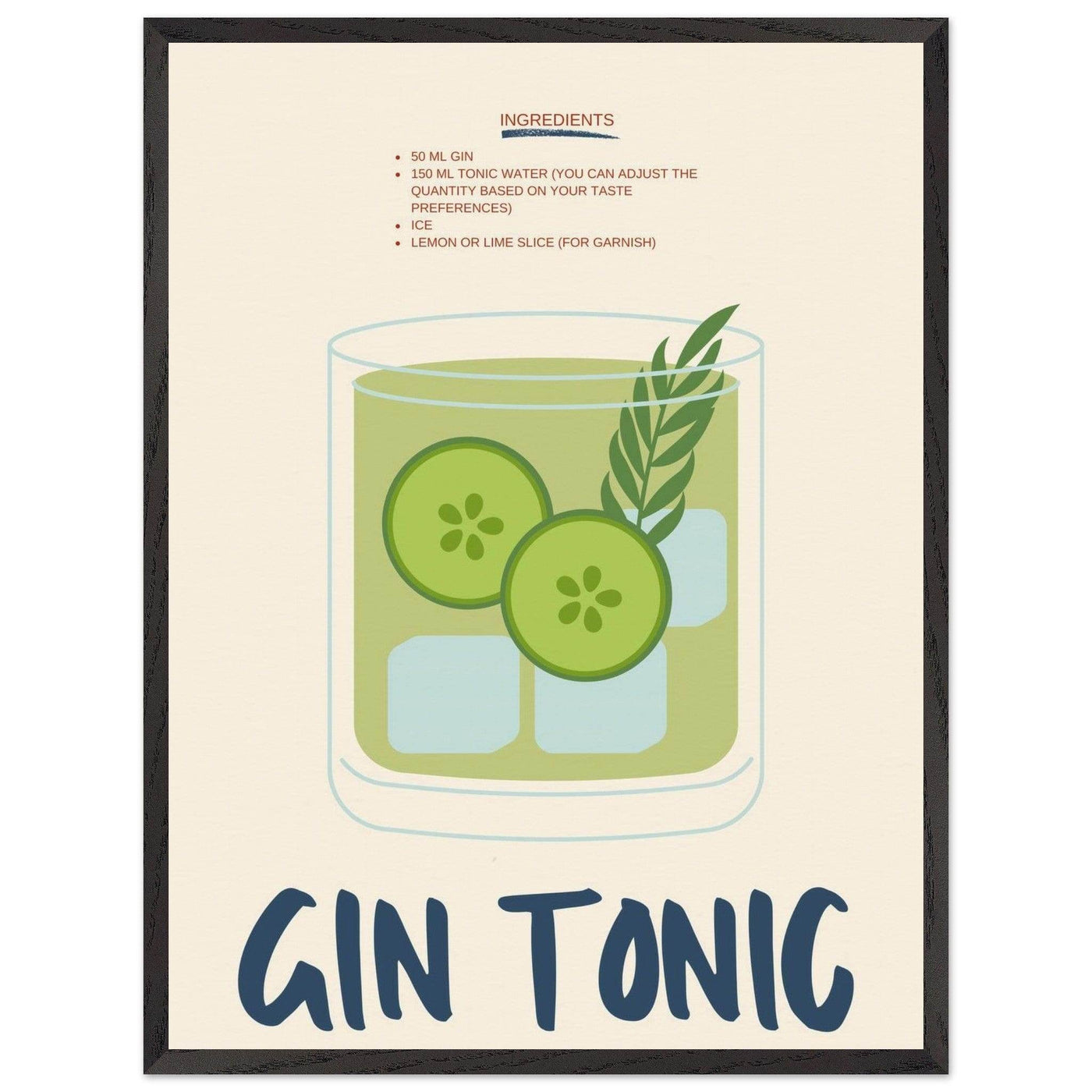 Gin & Tonic - Vibrantwalls