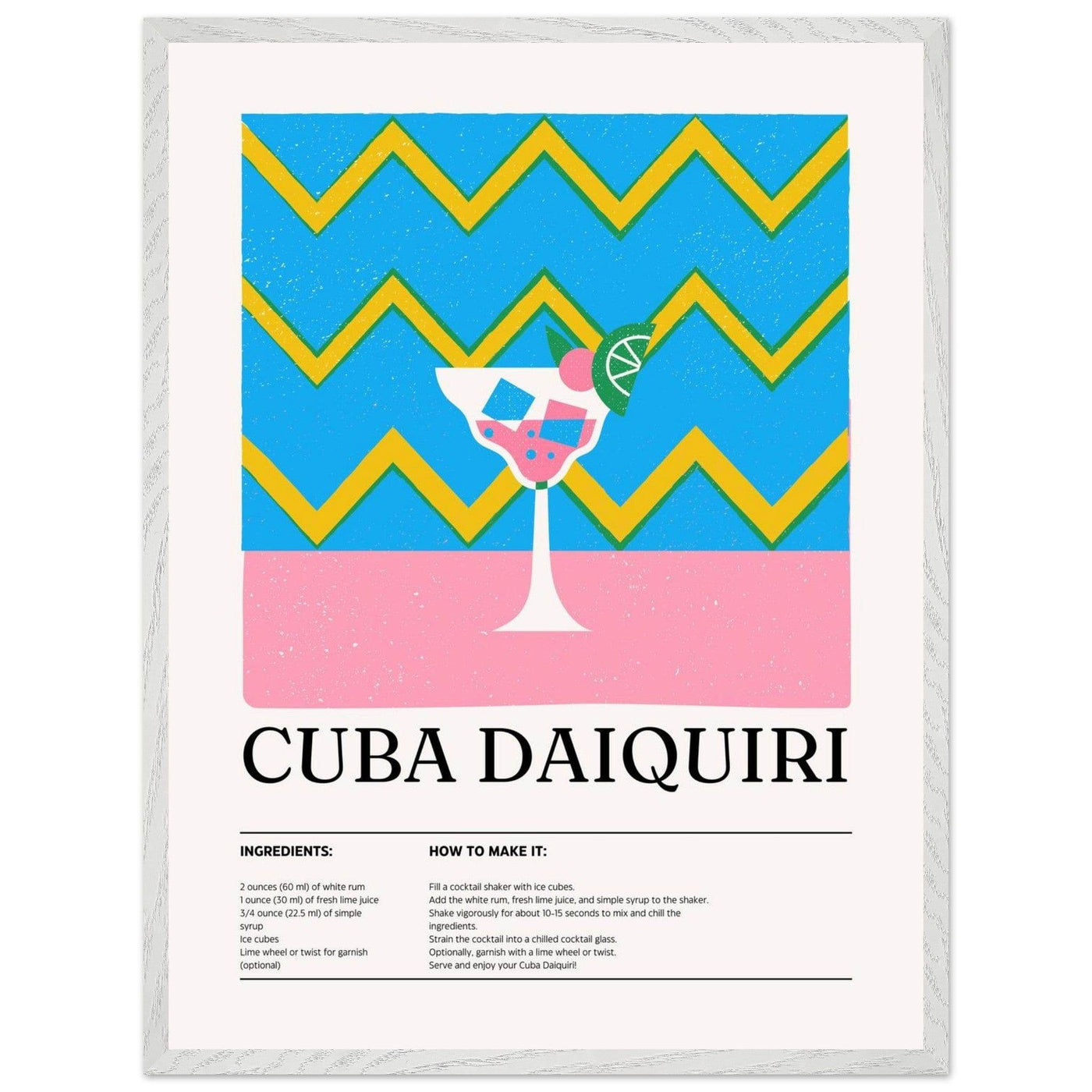 Cuba Daiquiri Cocktail Recipe - Vibrantwalls