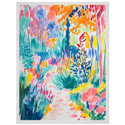 Vibrant Matisse Style Abstract Garden - Vibrantwalls