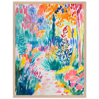 Vibrant Matisse Style Abstract Garden - Vibrantwalls