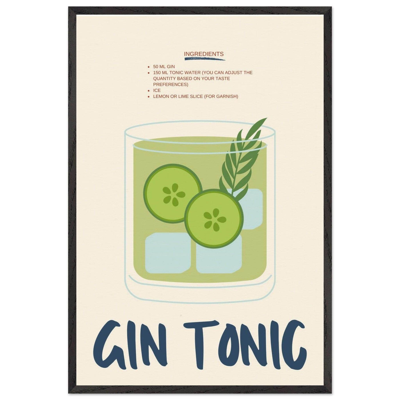 Gin & Tonic - Vibrantwalls