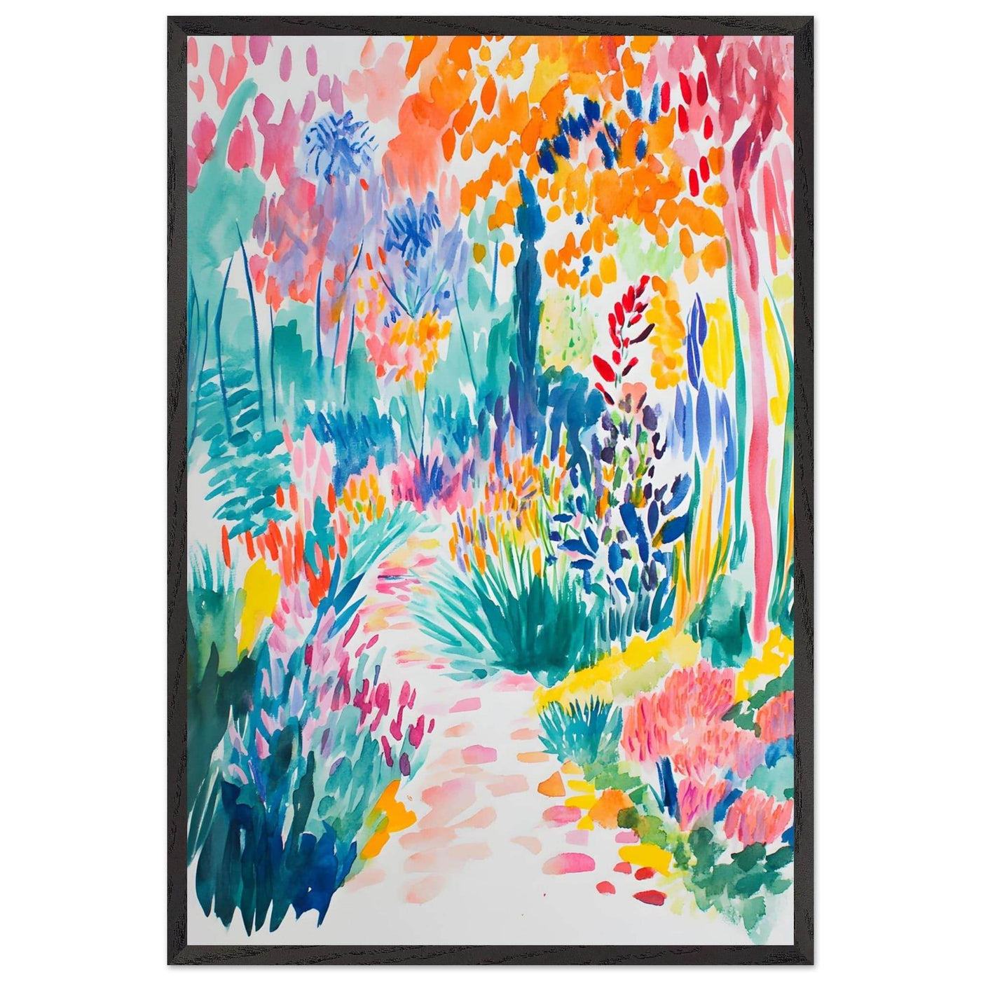 Vibrant Matisse Style Abstract Garden - Vibrantwalls