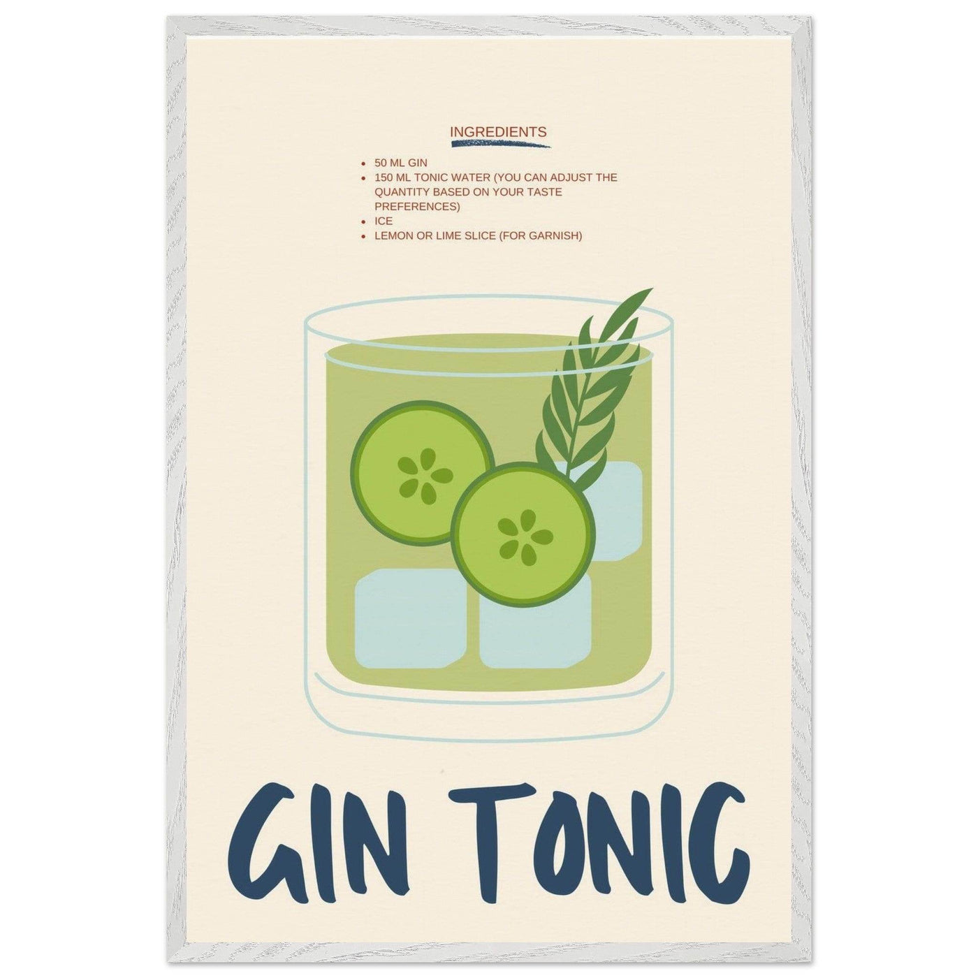 Gin & Tonic - Vibrantwalls