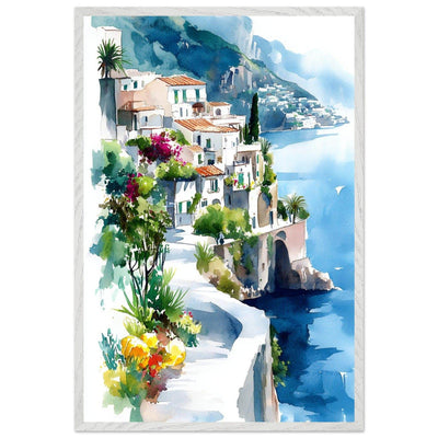 Vintage Italian Coastal Sunset Drive: Experience the Golden Hour - Vibrantwalls