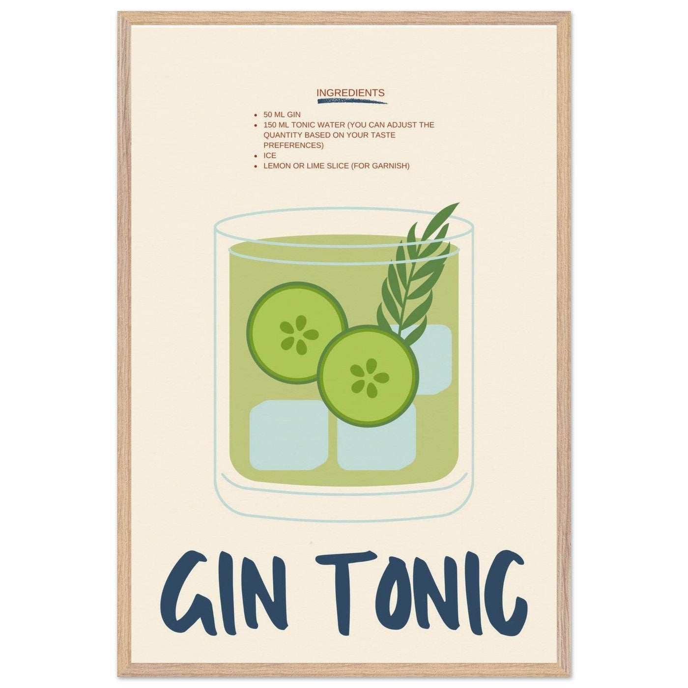 Gin & Tonic - Vibrantwalls