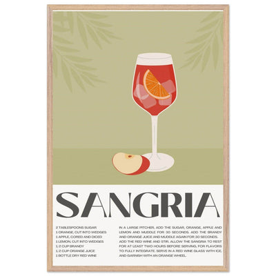 Sangria Cocktail Red Wine - Vibrantwalls