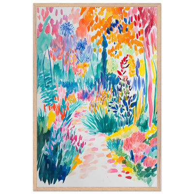 Vibrant Matisse Style Abstract Garden - Vibrantwalls