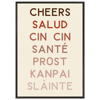 Multi-Language Toast Poster Wall Art - Vibrantwalls