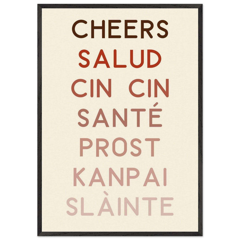 Multi-Language Toast Poster Wall Art - Vibrantwalls