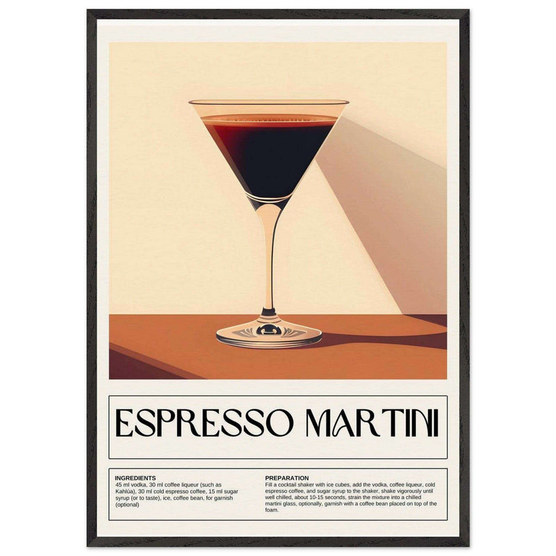 Espresso Martini Coffee Cocktail Wall Art - Vibrantwalls