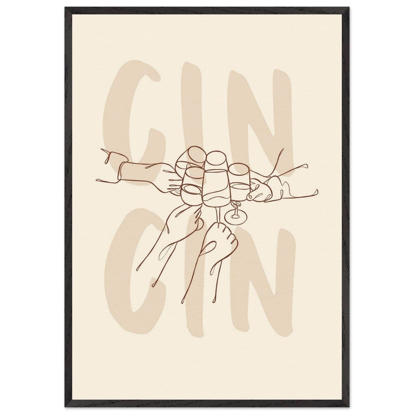 Framed Gin Quote Artwork for Gin Lovers - Perfect Decor for Home or Bar - Vibrantwalls