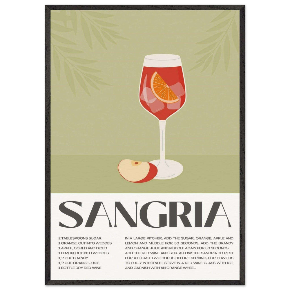Sangria Cocktail Red Wine Delicious Wall Art - Vibrantwalls
