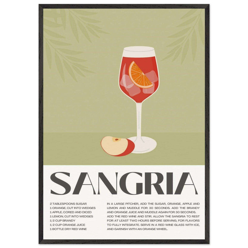 Sangria Cocktail Red Wine Delicious Wall Art - Vibrantwalls